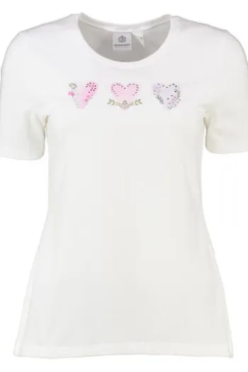 HAMMERSCHMID Shirt Herz weiß