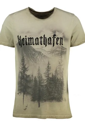 HANGOWEAR T-Shirt beige Kurzarm Darius
