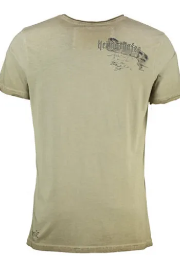 HANGOWEAR T-Shirt beige Kurzarm Darius