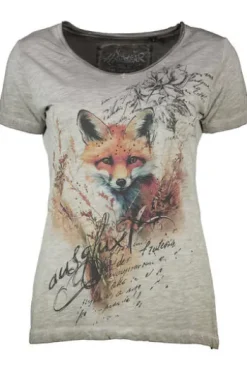 HANGOWEAR T-Shirt Dicky greige in Vintage-wash-Optik