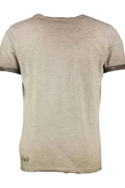 HANGOWEAR T-Shirt grau Kurzarm Durst Bleibt