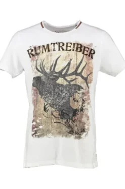 HANGOWEAR T-Shirt Rumtreiber weiss Printmotiv