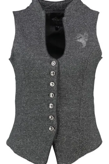 HANGOWEAR Weste grau Kurzarm Jamila