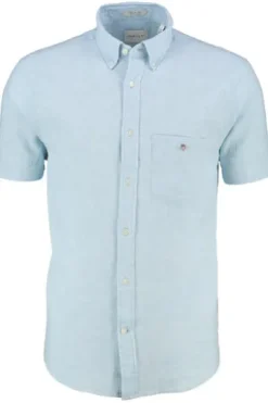 Hemd sky blue Regular Fit Kurzarm