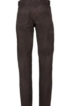 HUBERTUS Jagd-Lederhose braun Five-Pocket-Form