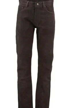 HUBERTUS Jagd-Lederhose braun Five-Pocket-Form