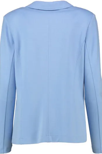 JUST WHITE Jersey-Blazer hellblau weiche Stretch-Qualität