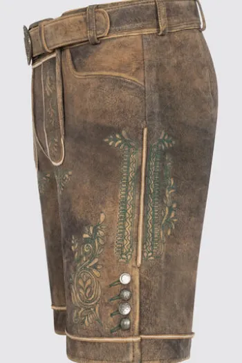 KRÜGER BUAM Lederhose braun Rob