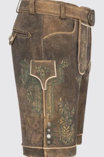 KRÜGER BUAM Lederhose braun Rob