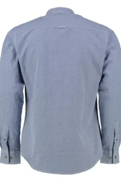 KRÜGER BUAM Trachtenhemd blau Slim Fit