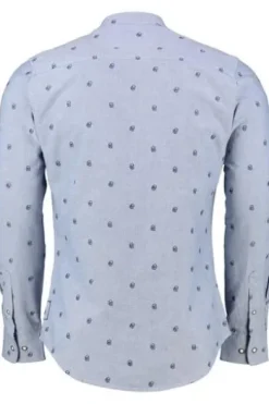 KRÜGER BUAM Trachtenhemd hellblau Slim Fit Ingo