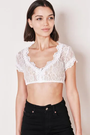 KRÜGER COLLECTION Dirndlbluse ecru Carina