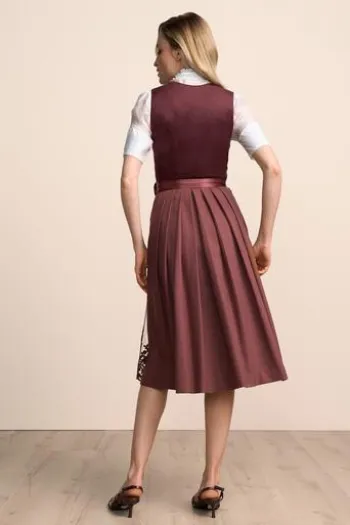 KRÜGER COLLECTION Mini Dirndl bordeaux Hemke (70 cm)