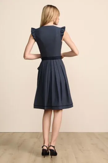 KRÜGER COLLECTION Mini Dirndl marine Isalyn (60 cm)