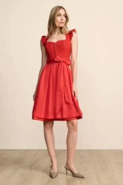 KRÜGER COLLECTION Mini Dirndl rot (60 cm)
