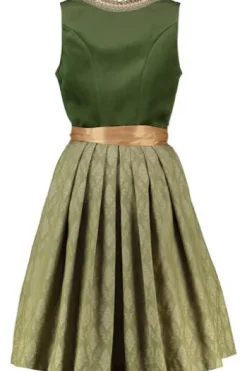 KRÜGER COLLECTION Mini Dirndl grün Ornamentmuster Vesa
