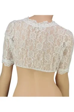 Krüger Dirndl Dirndlbluse 3/4-Arm weiss