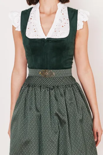 KRÜGER Dirndl grün Alisah 50 cm Mini-Dirndl