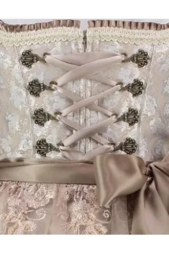 KRÜGER MADL Dirndl beige Paisleymuster Marcy