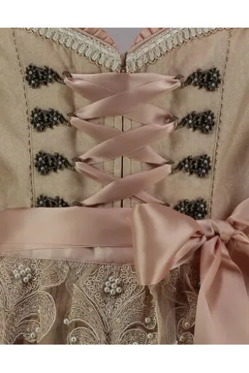 KRÜGER MADL Dirndl beige Paisleymuster Evilina