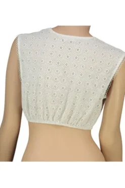 KRÜGER MADL Dirndlbluse ecru Ohne Arm Joyia