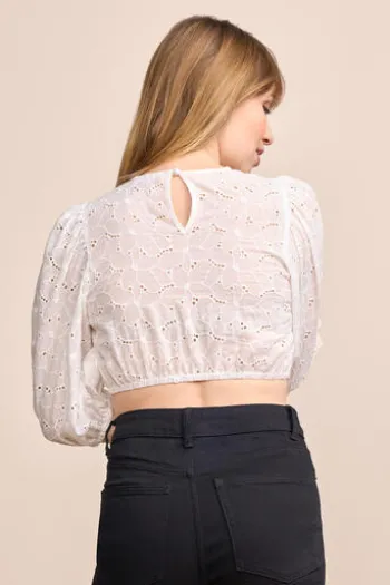 KRÜGER MADL Dirndlbluse Feyona ecru 3/4-Arm