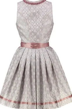 KRÜGER MADL Dirndl hellgrau Paisleymuster Taria