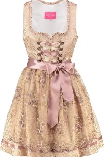 KRÜGER MADL Dirndl natur Blumenmuster Rosalia