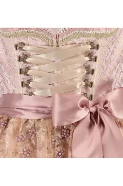 KRÜGER MADL Dirndl rosa Blumenmuster Rosalia