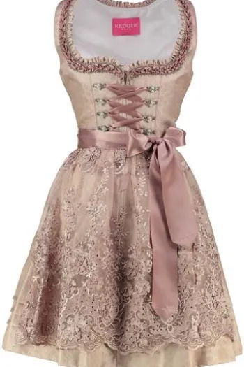 KRÜGER MADL Dirndl rosa Paisleymuster Joelle