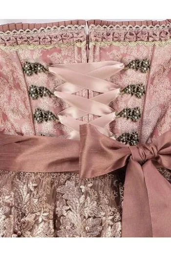 KRÜGER MADL Dirndl rosa Paisleymuster Irmi