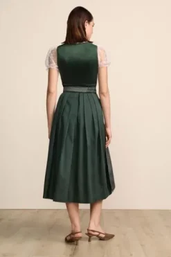 KRÜGER MADL Lang Dirndl dunkelgrün Alisha (80 cm)