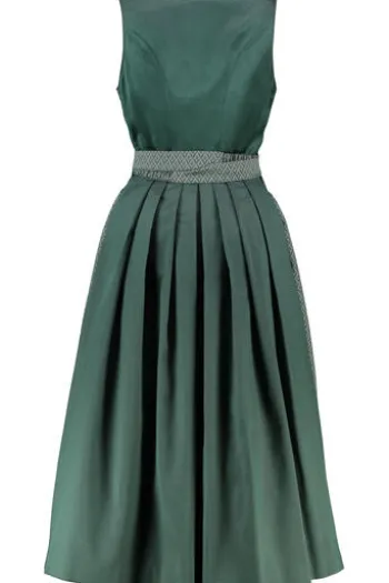 KRÜGER MADL Lang Dirndl dunkelgrün Alisha (80 cm)