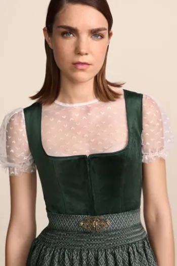 KRÜGER MADL Lang Dirndl dunkelgrün Alisha (80 cm)