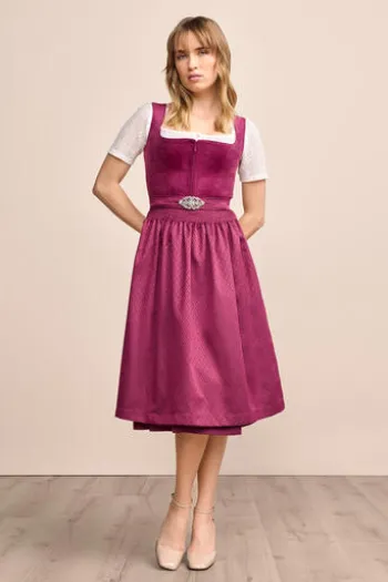 KRÜGER MADL Midi Dirndl beere Alisha (70cm)