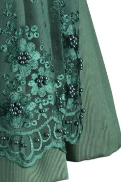 KRÜGER MADL Midi Dirndl dunkelgrün Lovira (70 cm)