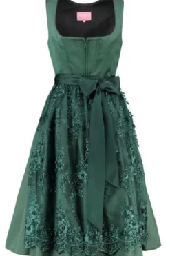 KRÜGER MADL Midi Dirndl dunkelgrün Lovira (70 cm)