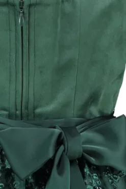 KRÜGER MADL Midi Dirndl dunkelgrün Lovira (70 cm)
