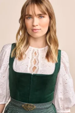 KRÜGER MADL Midi Dirndl dunkelgrün Alisha (70cm)