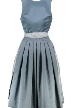 KRÜGER MADL Midi Dirndl hellblau Aurela (70 cm)