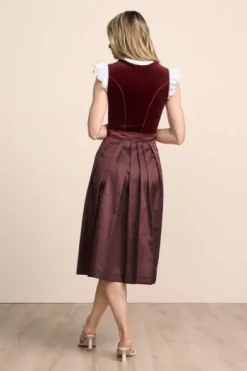 KRÜGER MADL Midi Dirndl kupfer Ariella 70er Rocklänge