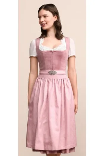 KRÜGER MADL Midi Dirndl rose Alisha (70cm)