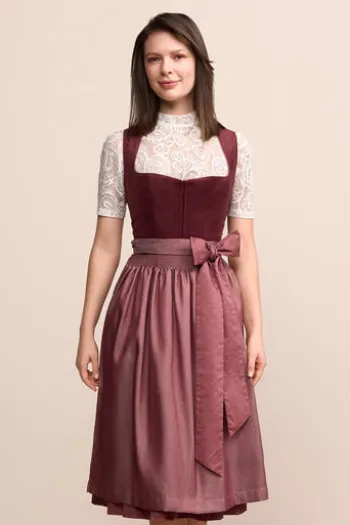 KRÜGER MADL Midi Dirndl rost Veralyn (70 cm)