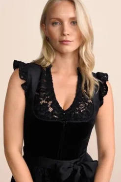 KRÜGER MADL Midi Dirndl schwarz Lovira (70 cm)