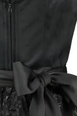 KRÜGER MADL Midi Dirndl schwarz Lovira (70 cm)