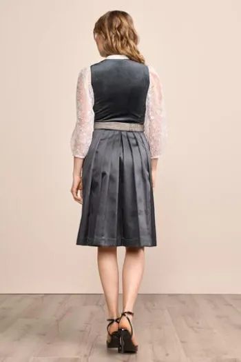 KRÜGER MADL Mini Dirndl anthrazit Aurela (60 cm)