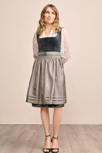 KRÜGER MADL Mini Dirndl anthrazit Aurela (60 cm)