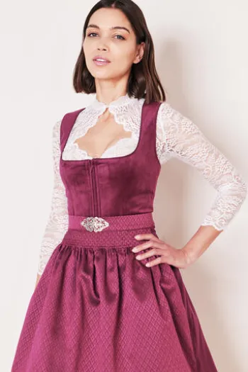 KRÜGER MADL MIni Dirndl beere Alisah 60er Rocklänge