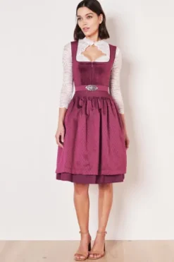 KRÜGER MADL MIni Dirndl beere Alisah 60er Rocklänge