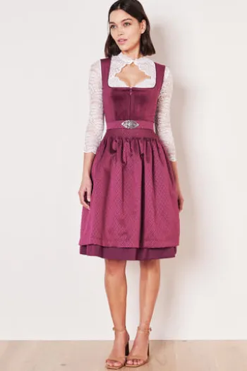 KRÜGER MADL MIni Dirndl beere Alisah 60er Rocklänge